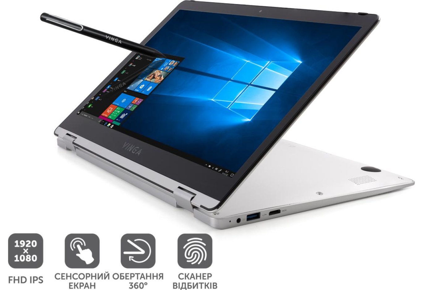 Laptop Vinga Twizzle Pen J133 (J133-C33464PSWP)