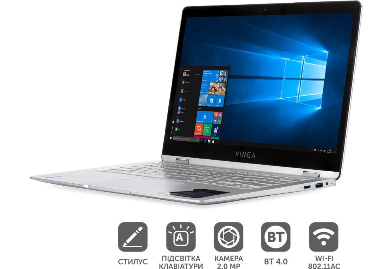 Laptop Vinga Twizzle Pen J133 (J133-C33464PSWP)